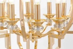 Arrediorg Lampadario a sospensione classico vintage CESARO W8 Oro