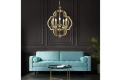 Arrediorg Lampadario a sospensione classico vintage CESARO W5 Oro