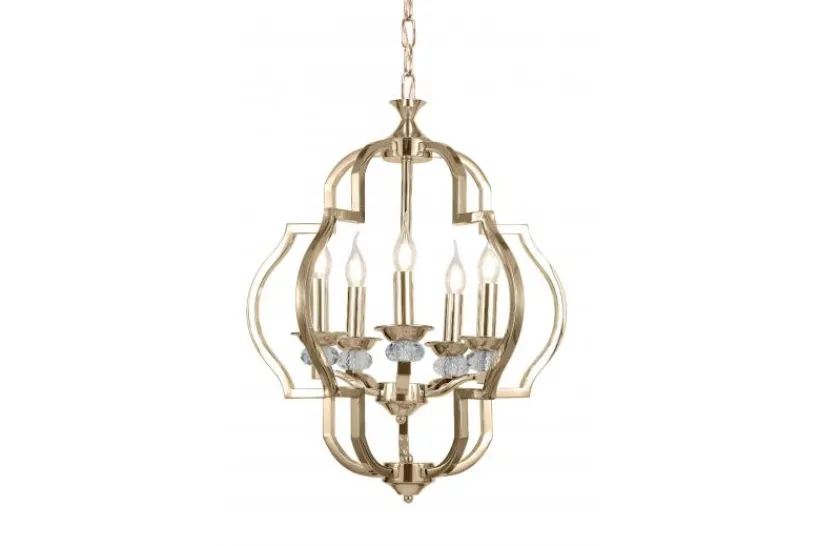 Arrediorg Lampadario a sospensione classico vintage CESARO W5 Oro