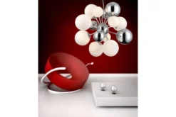 Arrediorg Lampadario a sospensione di design moderno 10 luci a sfere in vetro GALAKSIDA W10