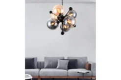 Arrediorg Lampadario a sospensione di design moderno 6 luci a sfere in vetro AFRODIS W6