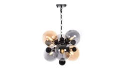 Arrediorg Lampadario a sospensione di design moderno 6 luci a sfere in vetro AFRODIS W6