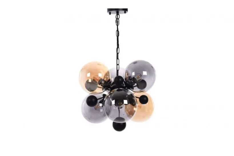 Arrediorg Lampadario a sospensione di design moderno 6 luci a sfere in vetro AFRODIS W6