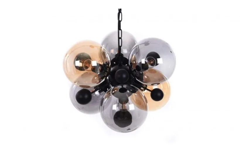 Arrediorg Lampadario a sospensione di design moderno 6 luci a sfere in vetro AFRODIS W6