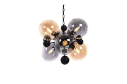 Arrediorg Lampadario a sospensione di design moderno 6 luci a sfere in vetro AFRODIS W6