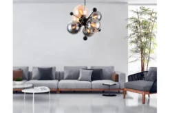 Arrediorg Lampadario a sospensione di design moderno 6 luci a sfere in vetro AFRODIS W6