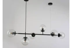 Arrediorg Lampadario a sospensione di design moderno a 6 sfere in vetro CEREDO W6
