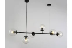 Arrediorg Lampadario a sospensione di design moderno a 6 sfere in vetro CEREDO W6