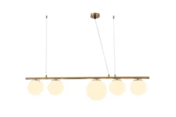 Arrediorg Lampadario a sospensione di design moderno BARISTICA W5 Ottone