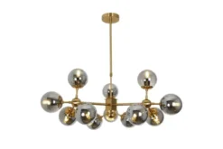 Arrediorg Lampadario a sospensione di design moderno 12 luci a sfere ZODIAK W12