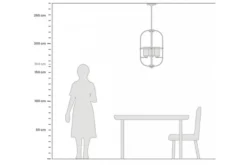 Arrediorg Lampadario a sospensione di metallo in colore con ottone MONTEREY W4