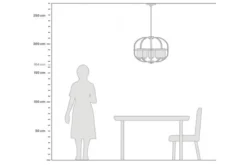 Arrediorg Lampadario a sospensione di metallo in colore con ottone MONTEREY W5