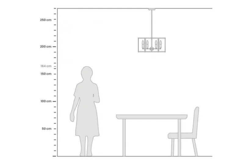 Arrediorg Lampadario a sospensione esagonale di metallo in colore con ottone LORTON W6