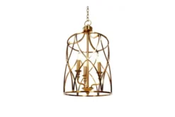 Arrediorg Lampadario a sospensione in stile art déco di metallo ELMONT W3