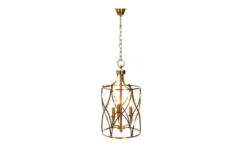 Arrediorg Lampadario a sospensione in stile art déco di metallo ELMONT W3
