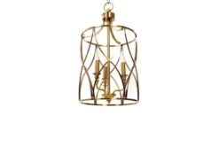 Arrediorg Lampadario a sospensione in stile art déco di metallo ELMONT W3
