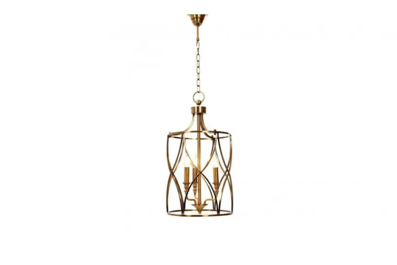 Arrediorg Lampadario a sospensione in stile art déco di metallo ELMONT W3