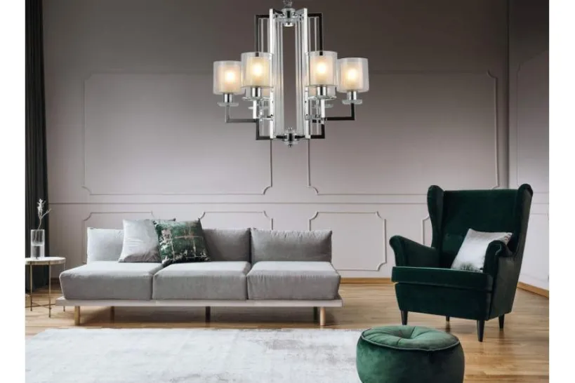 Arrediorg Lampadario a sospensione moderno di metallo colore MANHATTAN