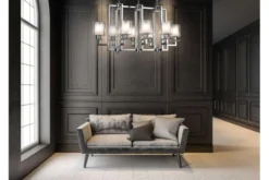 Arrediorg Lampadario a sospensione moderno di metallo colore MANHATTAN PRO