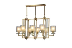 Arrediorg Lampadario a sospensione moderno di metallo colore MANHATTAN PRO