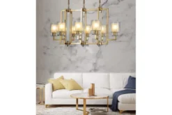 Arrediorg Lampadario a sospensione moderno di metallo colore MANHATTAN PRO