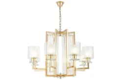 Arrediorg Lampadario a sospensione moderno di metallo colore MANHATTAN W8