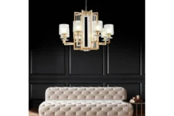 Arrediorg Lampadario a sospensione moderno di metallo colore MANHATTAN W8