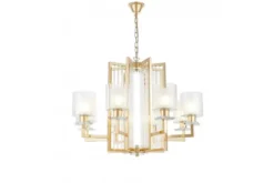 Arrediorg Lampadario a sospensione moderno di metallo colore MANHATTAN W8