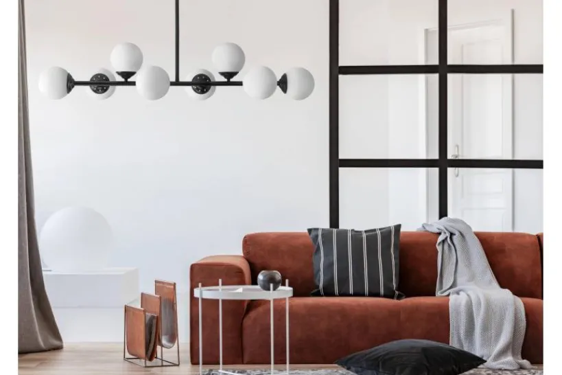 Arrediorg Lampadario a sospensione 8 sfere FINO W8