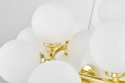 Arrediorg Lampadario a sospensione 40 sfere dorato MARSIADA W40