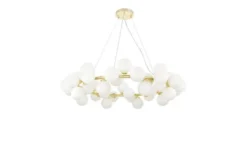 Arrediorg Lampadario a sospensione 40 sfere dorato MARSIADA W40