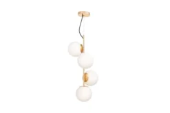 Arrediorg Lampadario a sospensione 4 sfere oro caldo STELVIO W4