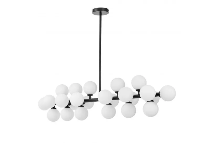 Arrediorg Lampadario a sospensione sfere asse orizzontale PETRICA W24