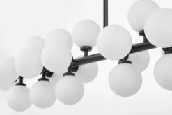 Arrediorg Lampadario a sospensione sfere asse orizzontale PETRICA W24