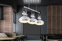 Arrediorg Lampadario a sospensione stile industriale vintage BATORE W3