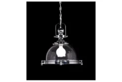Arrediorg Lampadario a sospensione stile industriale Falco Cromato