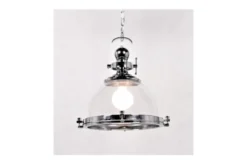 Arrediorg Lampadario a sospensione stile industriale Falco Cromato