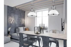 Arrediorg Lampadario a sospensione stile industriale Ettore