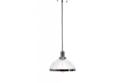 Arrediorg Lampadario a sospensione stile industriale Brico Cromato