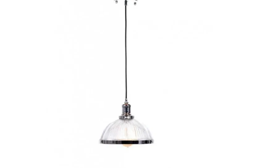 Arrediorg Lampadario a sospensione stile industriale Brico Cromato