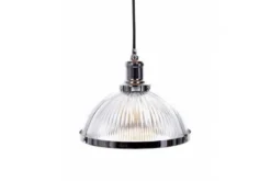 Arrediorg Lampadario a sospensione stile industriale Brico Cromato