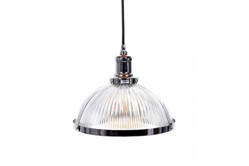 Arrediorg Lampadario a sospensione stile industriale Brico Cromato