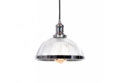 Arrediorg Lampadario a sospensione stile industriale Brico Cromato