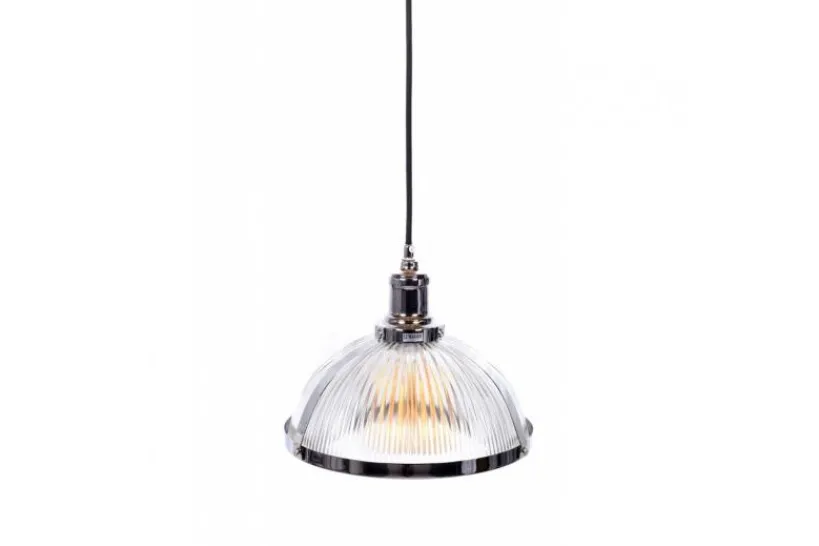Arrediorg Lampadario a sospensione stile industriale Brico Cromato