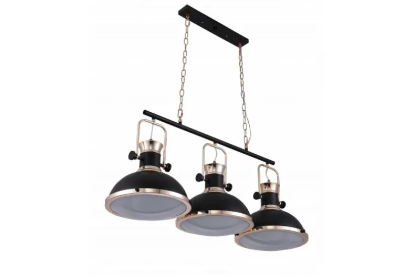Arrediorg Lampadario a sospensione stile industriale vintage BATORE W3