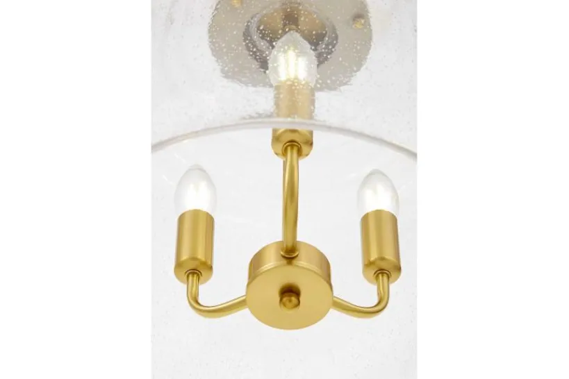 Arrediorg Lampadario a sospensione vetro a bollicine e RALTON W3