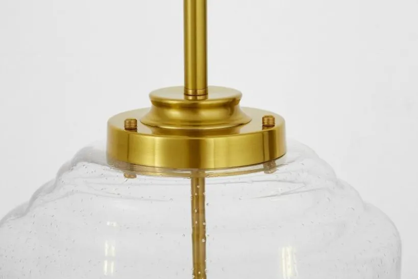 Arrediorg Lampadario a sospensione vetro a bollicine e RALTON W3