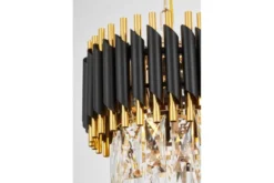 Arrediorg LAMPADARIO CLASSICO IN CRISTALLO E ORO MAZINI D25