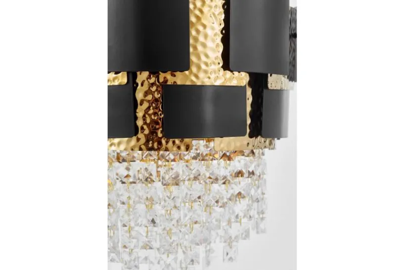 Arrediorg LAMPADARIO CLASSICO IN CRISTALLO E ORO MOLINA D40