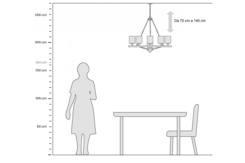 Arrediorg Lampadario colore SANTINI W9